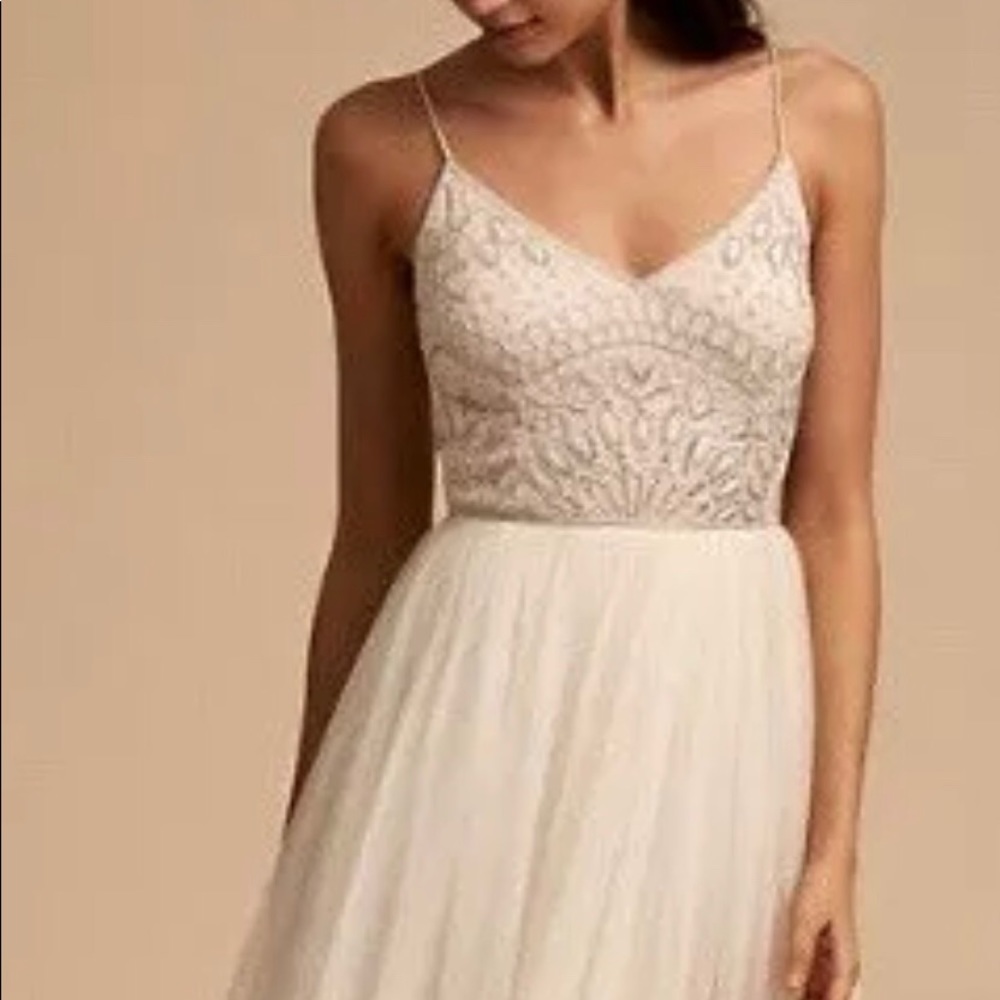 Adrianna Papell BHLDN Violetta 14 Beaded Gown NWT - Picture 4 of 6